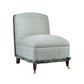 David Seyfried Astell Chair in blue fabric