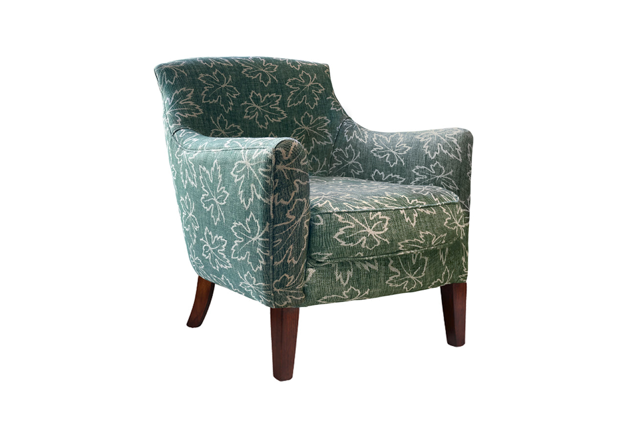 David Seyfried Cadogan chair in Fermoie Maple MAPL-008 fabric. Showroom clearance