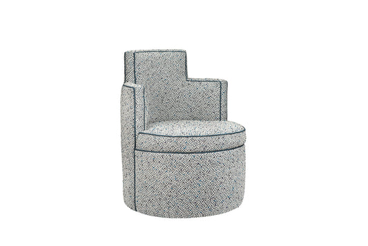 David Seyfried Hertford chair in grey fabric. Showroom clearance