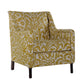 David Seyfried Munro Chair (Large) in Fermoie Marlborough Yellow MARL-005 fabric. Showroom clearance