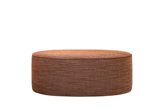 David Seyfried Oval Stool (Large) in Marvic Egmont 5808-11 Sienna fabric. Showroom Clearance.