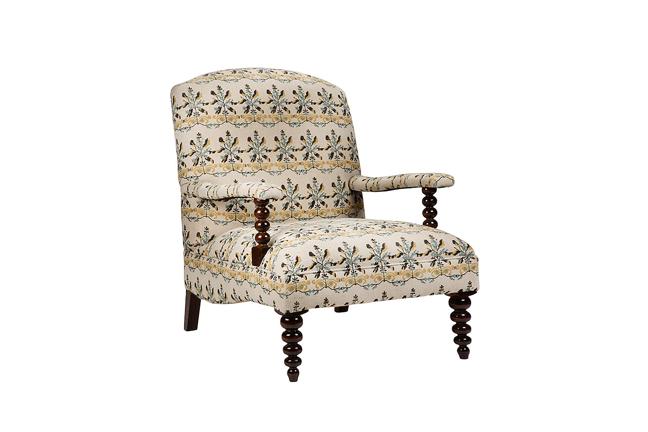 David Seyfried Portobello Chair in cream fabric