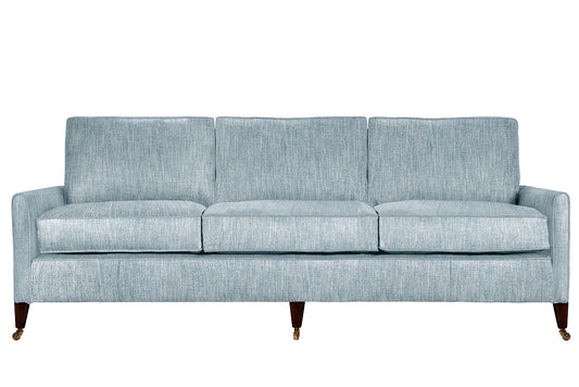 David Seyfried Sanford Sofa in Jane Churchill Hopper Pale Blue fabric. Showroom Clearance.