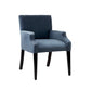 David Seyfried Sloane chair in Colefax & Fowler blue fabric