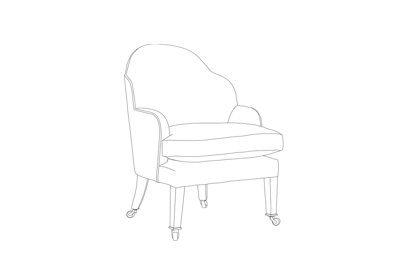 Table and chair sketch, lines • wall stickers garden, style, continuous |  myloview.com